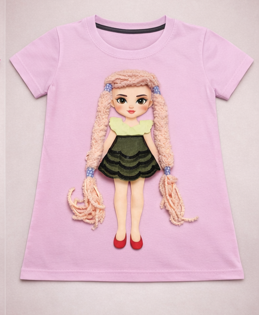 3D Doll with real hair and dress - Keepsake Tee