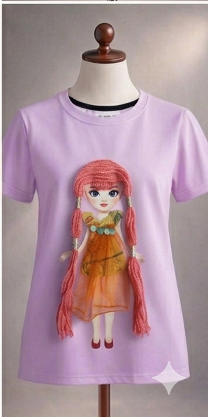 3D Doll with real hair and dress - Dazzle