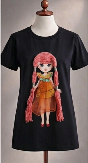 3D Doll with real hair and dress - Dazzle