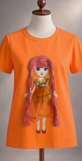 3D Doll with real hair and dress - Dazzle